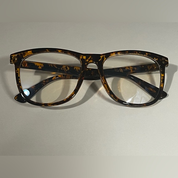JUHALL Unisex Tortoise Frames/Blue Light Blocking Glasses for PC Reading etc - Picture 4 of 13